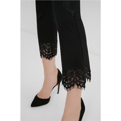 Legging slim encaje