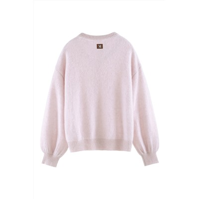 Cárdigan de alpaca y lana Rosa