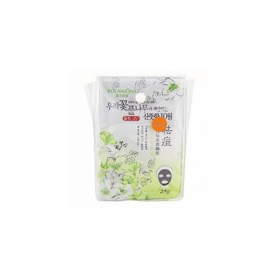 Маска-пленка ROLANJONA с углем и зеленым чаем 25 гр 10 шт  /ROLANJONA GREEN TEA CHARCOAL CREAM MASK (GREEN PACK) 25 gr 10 ps