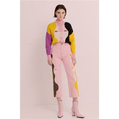 Pantalón culotte cropped