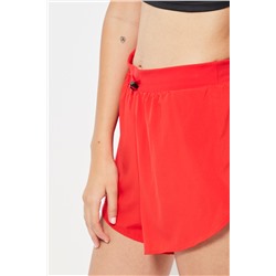 Short de running cintura alta - Rojo