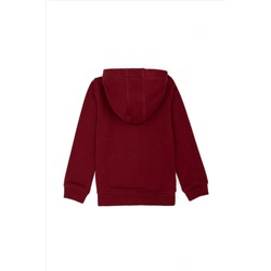 Erkek Çocuk Bordo Basic Sweatshirt