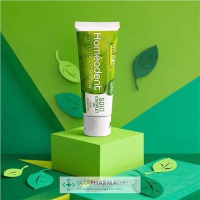Boiron Homéodent - Soin Complet - Dents & Gencives - Goût Chlorophylle - Dentifrice 25 ml - Format Voyage