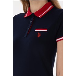 Kadın Lacivert Polo Yaka Tişört