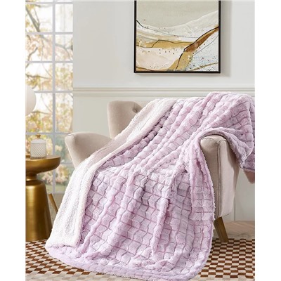 Royal Luxe Reversible Micromink to Faux-Sherpa Tie-Dye Throw, 50" x 60", Exclusively at Macy’s