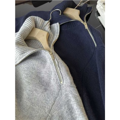 Женский шерстяной свитер с косой молнией на горловине ICICL*E ОРИГИНАЛ!