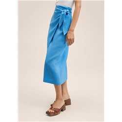 Falda 100% lino -  Mujer | MANGO OUTLET Melilla