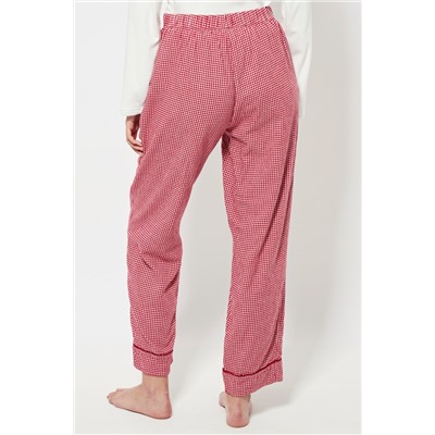 Pantalón de pijama cintura alta - Rojo