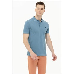 Erkek Koyu Mint Basic Polo Yaka Tişört
