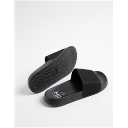 Mesh Strap Slides, Men, Black