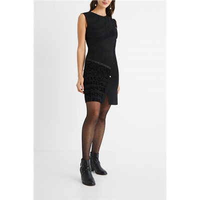 Vestido slim pata de gallo