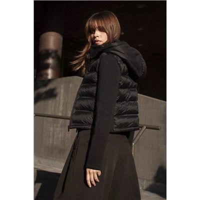NEOPRENE-EFFECT PADDED JACKET