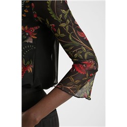 Camiseta avolantada pavos reales