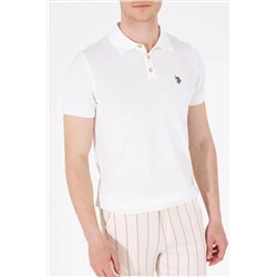 Erkek Ekru Polo Yaka Triko Kazak