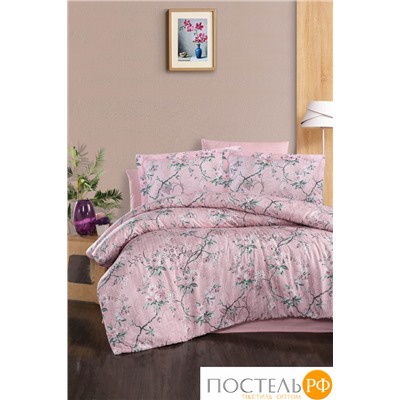 Постельное белье Карвен Stripe Satin с цветным принтом 1.5 спальное N249 -SB003(4пр.)