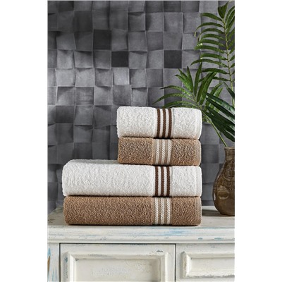 Casnack Veronica 4'lü Banyo Havlu Seti Veronica Model