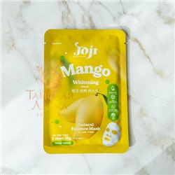 МАСКА ДЛЯ ЛИЦА ТКАНЕВАЯ С МАНГО «ГЛАДКАЯ КОЖА» JOJI
