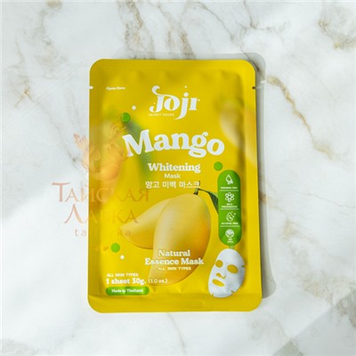 МАСКА ДЛЯ ЛИЦА ТКАНЕВАЯ С МАНГО «ГЛАДКАЯ КОЖА» JOJI