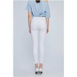 Vaquero slim fit 7/8 Blanco