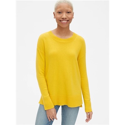 Crewneck Pullover Sweater Tunic