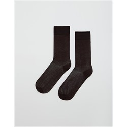 Calcetines 100% Algodón, Hombre, Marrón