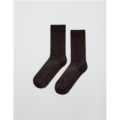 Calcetines 100% Algodón, Hombre, Marrón