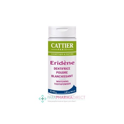 Cattier Eridène Dentifrice Poudre Blanchissant BIO 40g