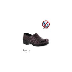 Sanita Smart-Step Pro Retro Red Multi Nursing Clog