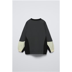 LINED SPORTY TECHNICAL SWEATSHIRT