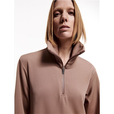 PREMIUM Kleid mit hohem Stehkragen