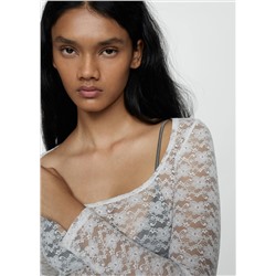 Top encaje floral