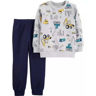 Carter's | Baby 2-Piece Dinosaur Fleece Top & Jogger Set