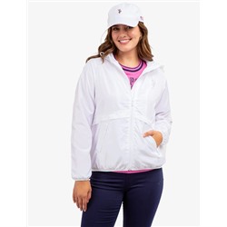 HOODED ZIP FRONT WINDBREAKER