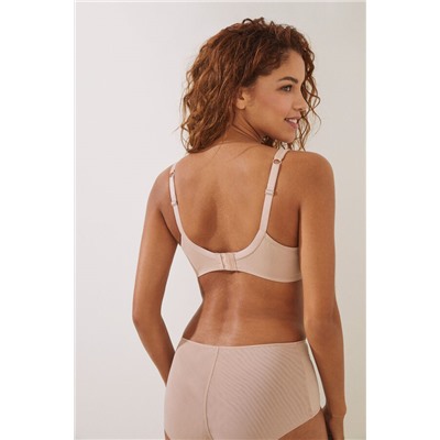 REAL Sujetador reductor microfibra nude