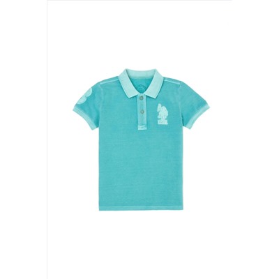 Erkek Çocuk Mint Yeşili Polo Yaka Tişört