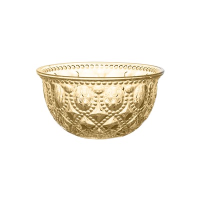 Пиала, 13 см, 400 мл, 4 шт, стекло Р, янтарная, Dubai, 62724