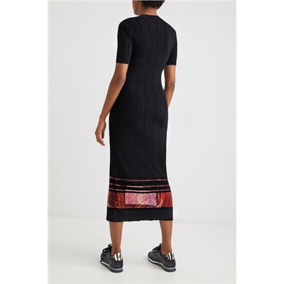 Vestido midi plisado