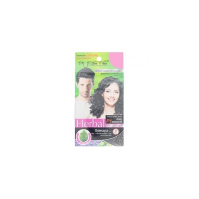 Травяной оттеночный шампунь Purete P1 (черный) / Purete Herbal P1 Natural Black Shine Colour Shampoo
