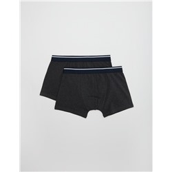 Pack 2 Boxers 'Stretch', Hombre, Gris Oscuro
