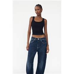 RELAXED BALLOON MID-WAIST TRF JEANS