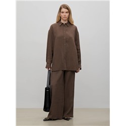 Рубашка однотонная, B3013/tiramisu