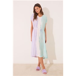 Vestido largo tie-dye viscosa