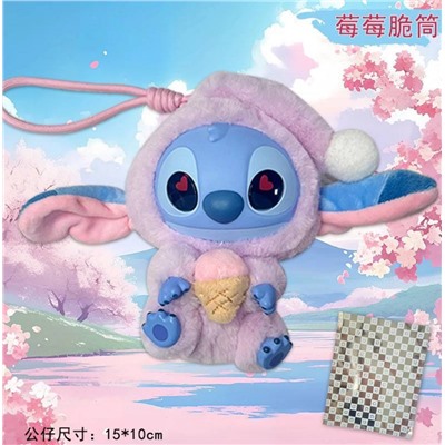 MINISO Stitch Eat Some Thing Before Sleep Фигурки-сюрприз. В коробке. Размер 15*10 см