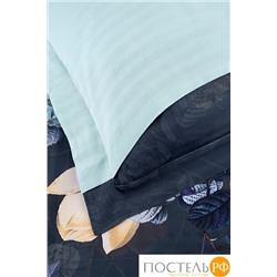 Постельное белье Карвен Stripe Satin с цветным принтом 1.5 спальное N249 -SB017(4пр.)