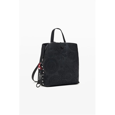 Mochila bordado flores
