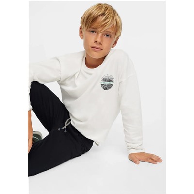 Camiseta manga larga estampada -  Niño | MANGO OUTLET España