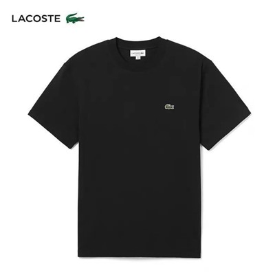 Повседневная однотонная футболка LACOST*E ОРИГИНАЛ!