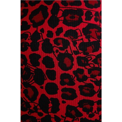 Vestido corto slim leopardo