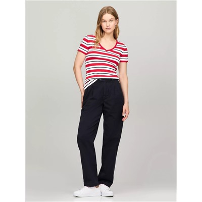 Stripe V-Neck Favorite T-Shirt