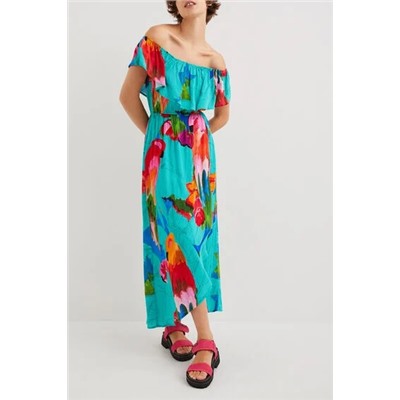 Vestido boho tropical